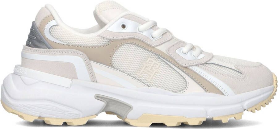 TOMMY HILFIGER Lage Sneakers Dames Th Modern Rugged Runner Maat: 36 Materiaal: Leer Kleur: Beige