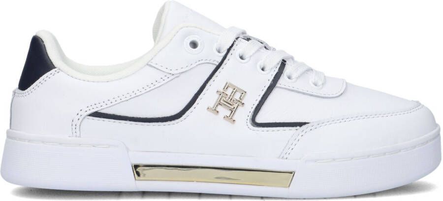 TOMMY HILFIGER Lage Sneakers Dames Th Prep Court Maat: 36 Materiaal: Leer Kleur: Wit