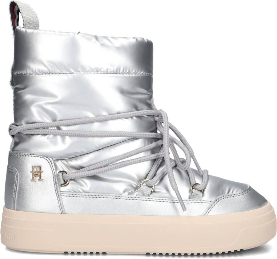 TOMMY HILFIGER Snowboots Dames Lace-up Snowboot Maat: 39 Materiaal: Textiel Kleur: Zilver