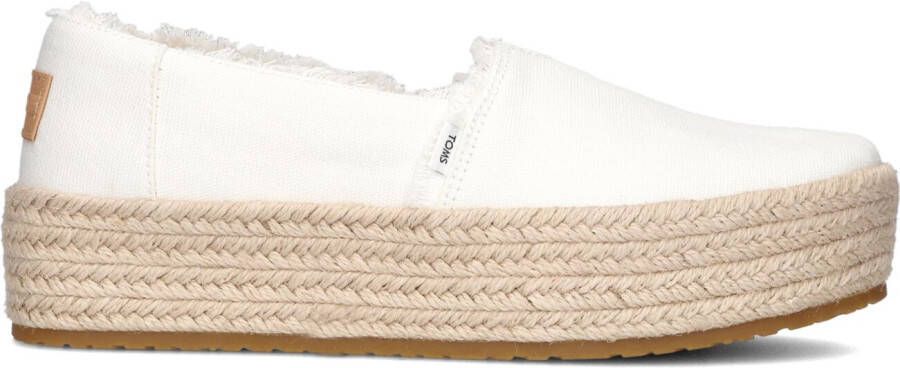 TOMS Espadrilles Dames Valencia Maat: 37 Materiaal: Canvas Kleur: Wit