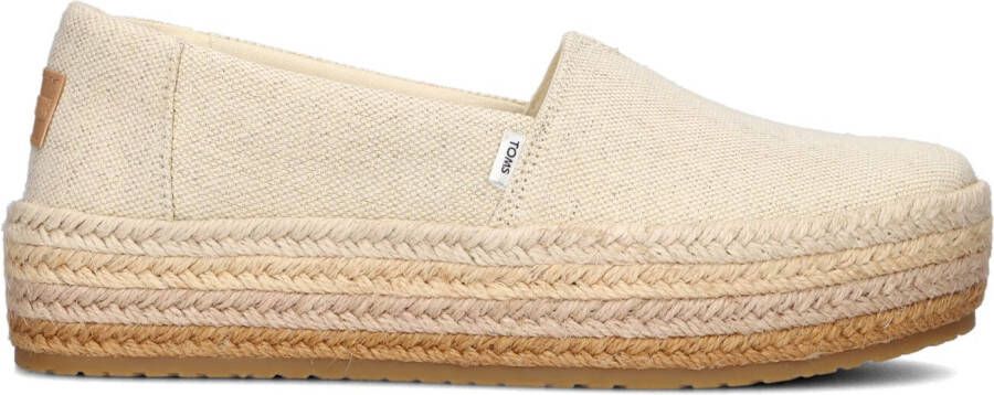 TOMS Espadrilles Dames Valencia Maat: 37 5 Materiaal: Canvas Kleur: Beige