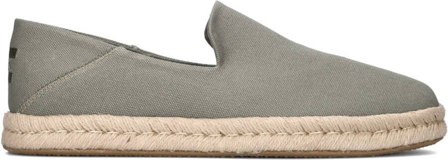 TOMS Espadrilles Heren Santiago Maat: 44 Materiaal: Textiel Kleur: Groen