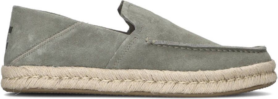 TOMS Loafers Heren Alonso Loafer Rope Maat: 44 Materiaal: Suède Kleur: Groen