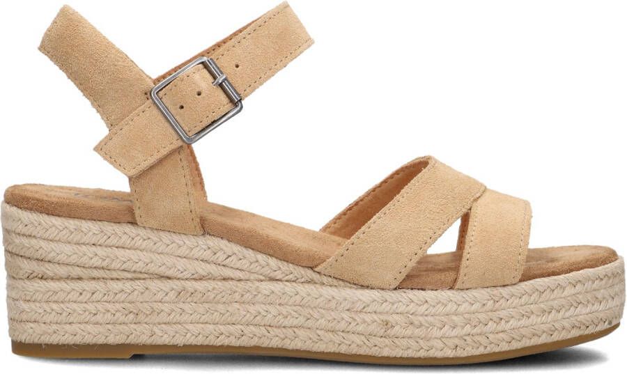 TOMS Sandalen Dames Audrey Maat: 43 5 Materiaal: Suède Kleur: Camel