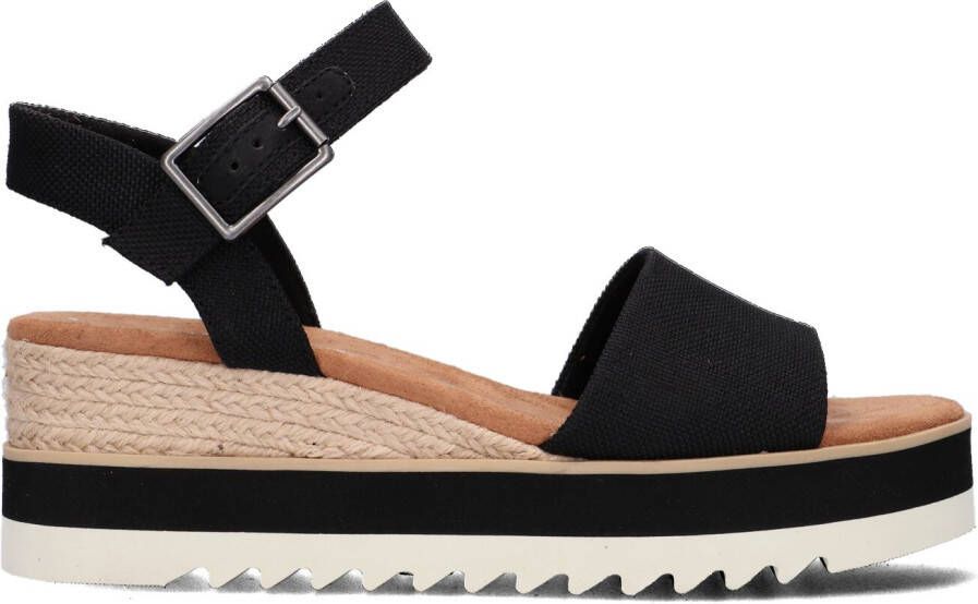 TOMS Sandalen Dames Diana Maat: 42 Materiaal: Canvas Kleur: Zwart