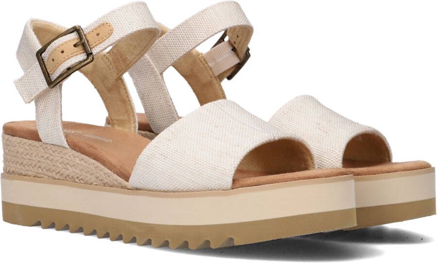 TOMS Sandalen Dames Diana Maat: 41 Materiaal: Canvas Kleur: Beige