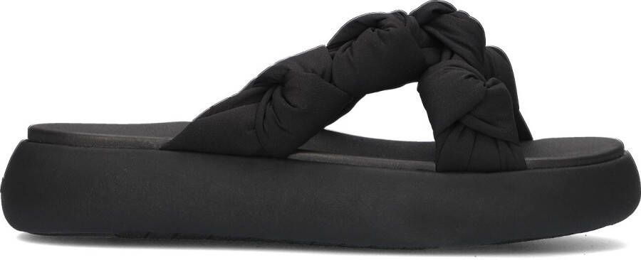 TOMS Slippers Dames Alpargata Mallow Crossover Knot Maat: 39 40 Materiaal: Textiel Kleur: Zwart