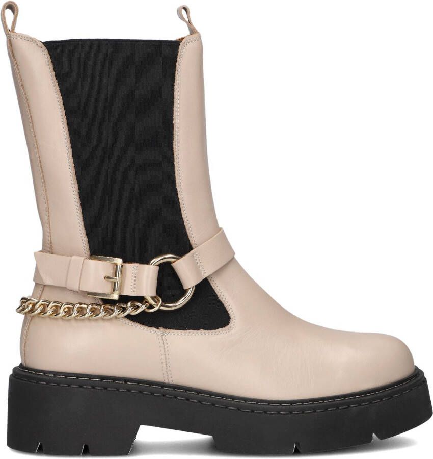 TORAL Biker Boots Dames 12790 Maat: 40 Materiaal: Leer Kleur: Gebroken wit