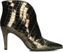 Toral Enkellaarsjes Dames Laarzen Damesschoenen Leer Crocoprint 12601 Groen - Thumbnail 3