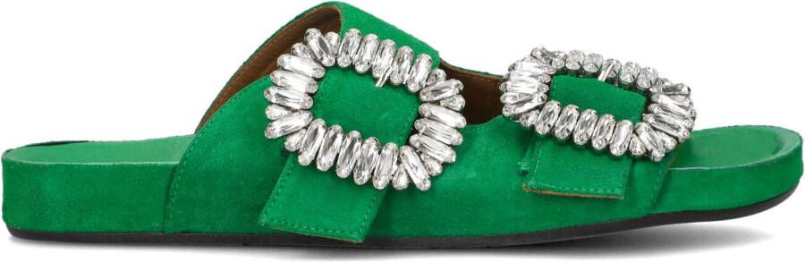 TORAL Slippers Dames 10865 Sue Maat: 38 Materiaal: Leer Kleur: Groen