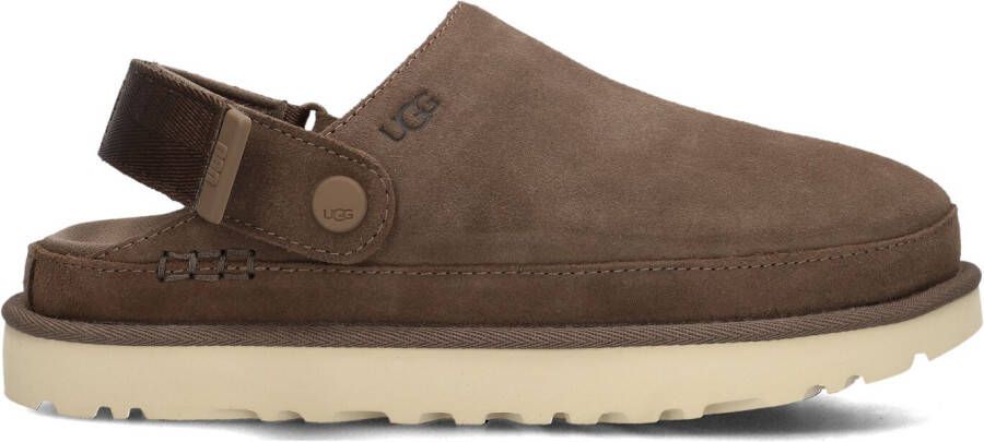 UGG Instappers Dames Goldenstar Clog Maat: 43 Materiaal: Suède Kleur: Taupe