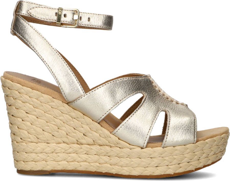 UGG Sandalen Dames 134884 Maat: 42 Materiaal: Leer Kleur: Goud