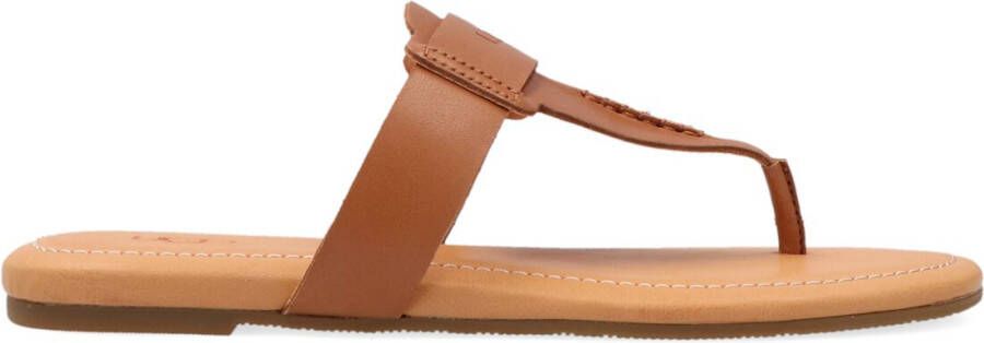 UGG Slippers Dames W Gaila Maat: 38 Materiaal: Leer Kleur: Cognac