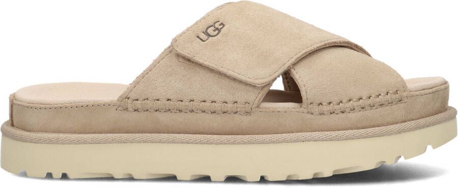 UGG Slippers Dames W Goldenstar Cross Slide Maat: 42 Materiaal: Rubber Kleur: Beige