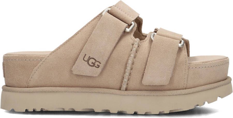 UGG Slippers Dames W Goldenstar Hi Slide Maat: 43 Materiaal: Suède Kleur: Beige