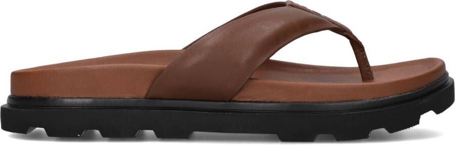 UGG Slippers Heren Capitola Flip Maat: 45 Materiaal: Leer Kleur: Cognac