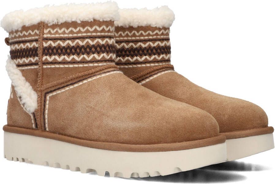 UGG Vachtlaarzen Dames Classic Mini Atherson Maat: 36 Materiaal: Suède Kleur: Cognac