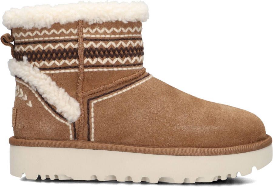 UGG Vachtlaarzen Dames Classic Mini Atherson Maat: 38 Materiaal: Suède Kleur: Cognac