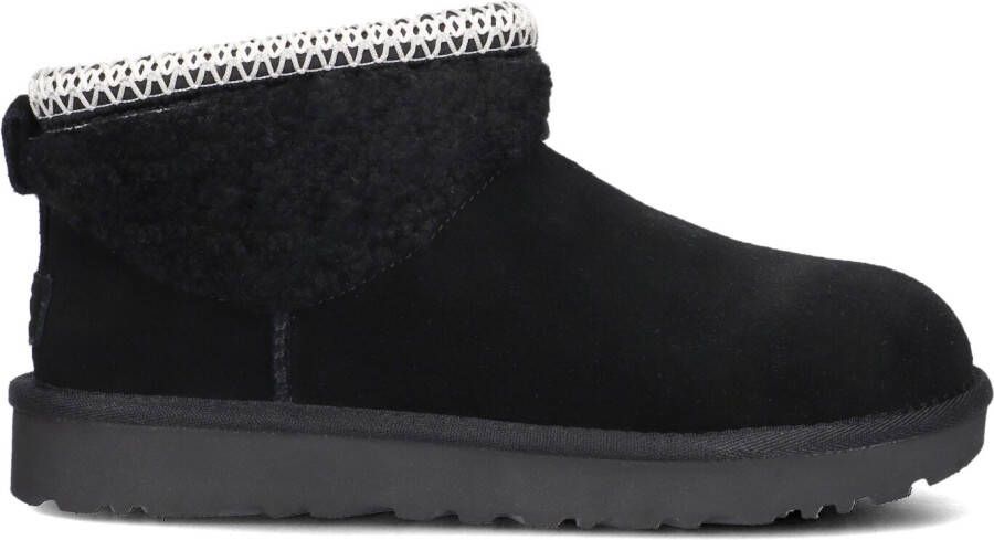 UGG Vachtlaarzen Dames Classic Ultra Mini Maxi Curly Maat: 43 Materiaal: Suèdelook Kleur: Zwart