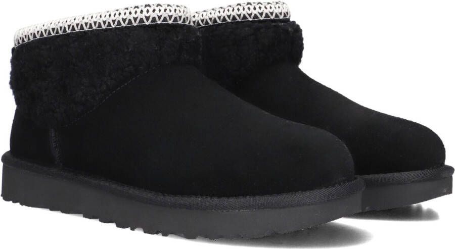 UGG Vachtlaarzen Dames Classic Ultra Mini Maxi Curly Maat: 39 Materiaal: Suèdelook Kleur: Zwart