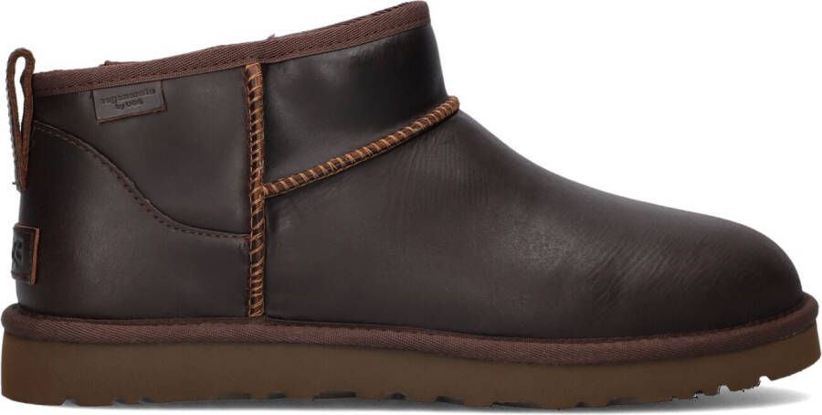 UGG Vachtlaarzen Heren Classic Ultr Mini Lthr Maat: 42 Materiaal: Leer Kleur: Bruin