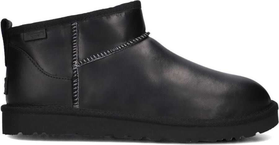 UGG Vachtlaarzen Heren M Classic Ultra Mini Maat: 45 Materiaal: Leer Kleur: Zwart