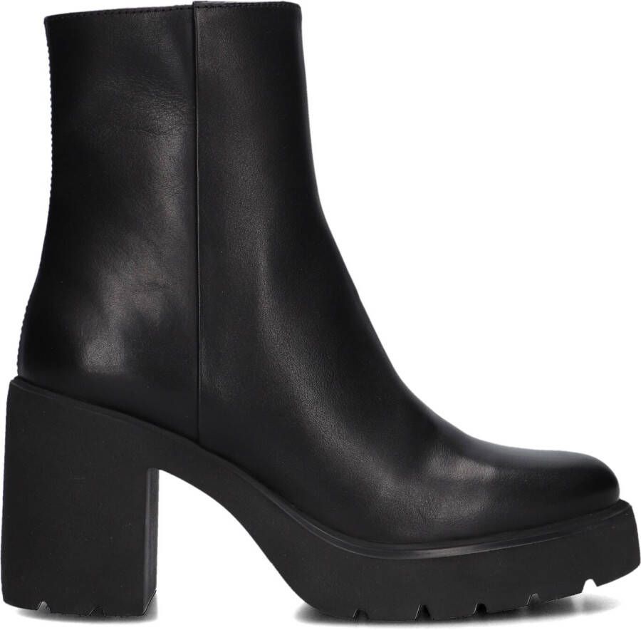 UNISA Enkelboots Dames Khan Maat: 40 Materiaal: Leer Kleur: Zwart