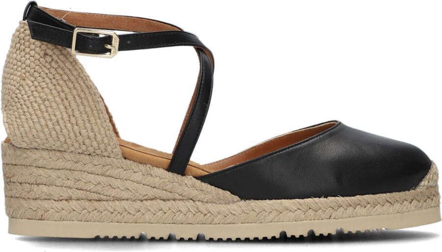 UNISA Espadrilles Dames Caude Maat: 41 Materiaal: Leer Kleur: Zwart