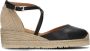 UNISA Espadrilles Dames Caude Maat: 41 Materiaal: Leer Kleur: Zwart - Thumbnail 3