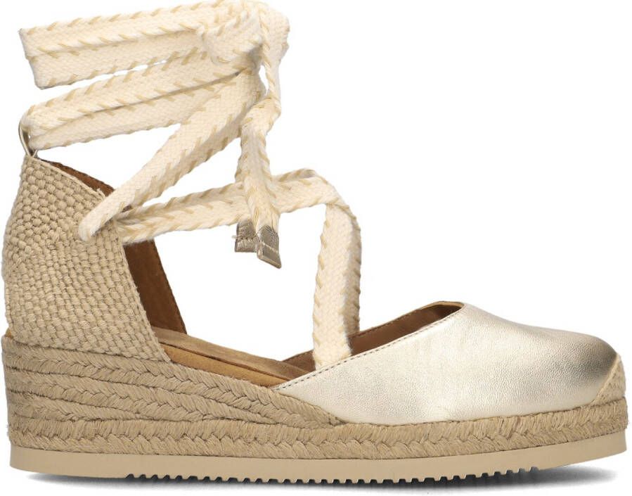 UNISA Espadrilles Dames Chaplin Maat: 40 Materiaal: Leer Kleur: Goud