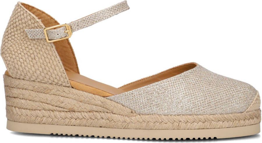 UNISA Espadrilles Dames Cisca Maat: 35 Materiaal: Leer Kleur: Goud