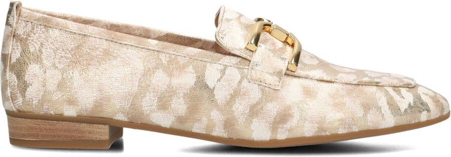 UNISA Loafers Dames Baxter Print Maat: 36 Materiaal: Leer Kleur: Goud