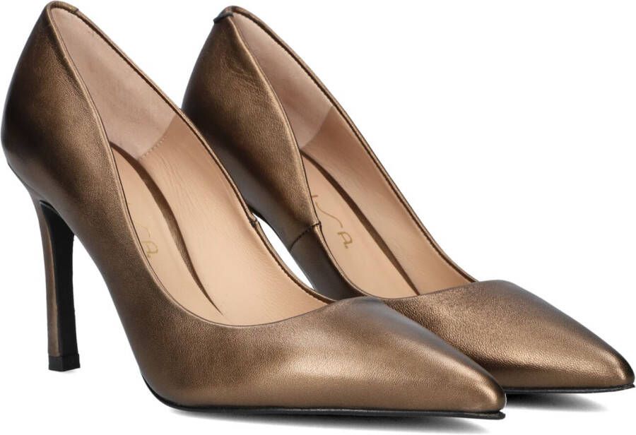 UNISA Pumps Dames Toller Maat: 38 Materiaal: Leer Kleur: Brons