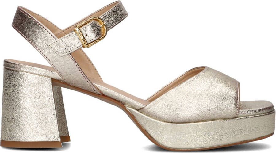 UNISA Sandalen Dames Ney Maat: 37 Materiaal: Leer Kleur: Goud