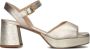 UNISA Sandalen Dames Ney Maat: 37 Materiaal: Leer Kleur: Goud - Thumbnail 3