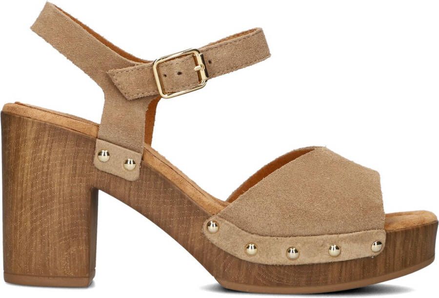 UNISA Sandalen Dames Taco Maat: 38 Materiaal: Suède Kleur: Taupe