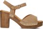 UNISA Sandalen Dames Taco Maat: 38 Materiaal: Suède Kleur: Taupe - Thumbnail 4