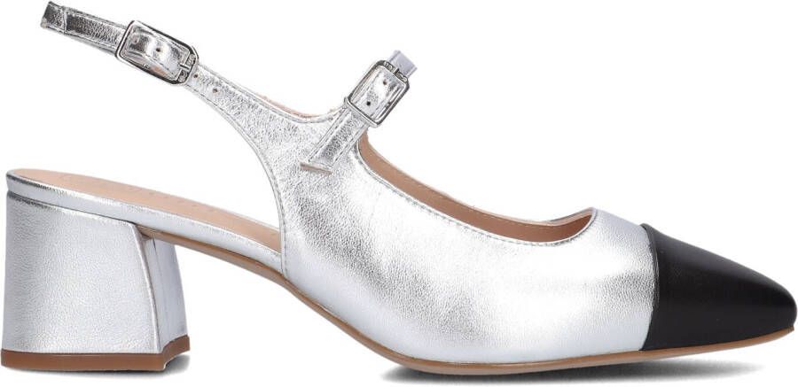 UNISA Slingbacks Dames Lumis Maat: 37 Materiaal: Leer Kleur: Zilver