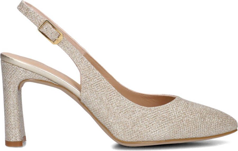 UNISA Slingbacks Dames Winna Maat: 38 5 Materiaal: Textiel Kleur: Goud