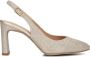 UNISA Slingbacks Dames Winna Maat: 38 5 Materiaal: Textiel Kleur: Goud - Thumbnail 3