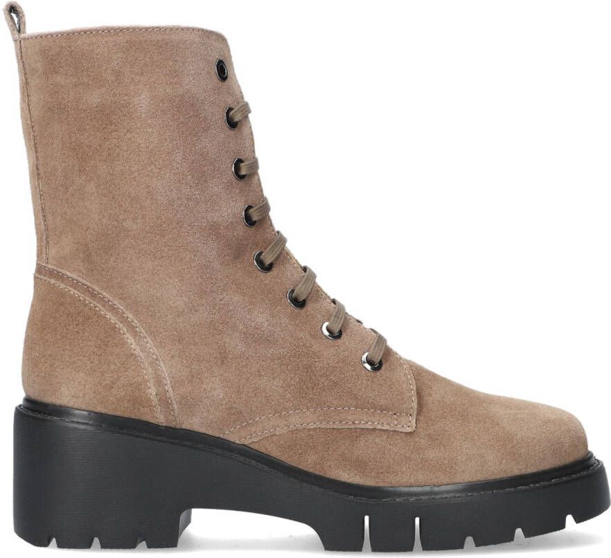 UNISA Veterboots Dames Jriso Maat: 40 Materiaal: Suède Kleur: Taupe