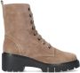 UNISA Veterboots Dames Jriso Maat: 40 Materiaal: Suède Kleur: Taupe - Thumbnail 4