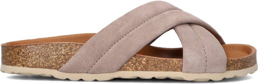 VERBENAS Slippers Dames Riot Maat: 38 Materiaal: Leer Kleur: Taupe