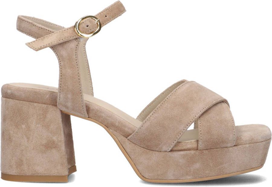 VIA VAI Sandalen Dames Cassia Six Maat: 41 Materiaal: Suède Kleur: Camel