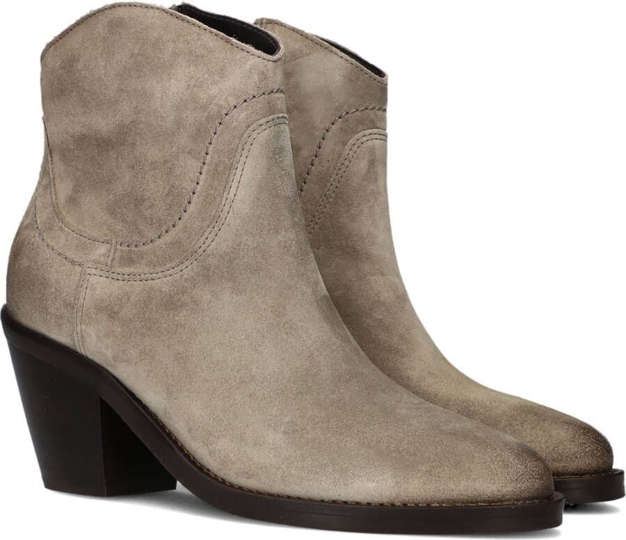 VIA VAI Enkellaarsjes Dames Mara Denver Maat: 37 Materiaal: Suède Kleur: Taupe