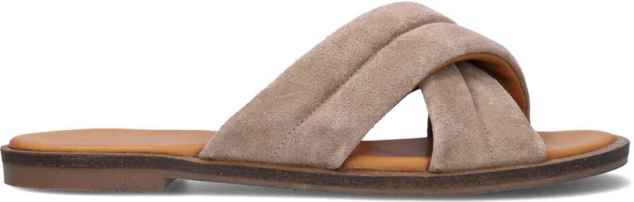 VIA VAI Slippers Dames Harita Liv Maat: 37 Materiaal: Suède Kleur: Beige