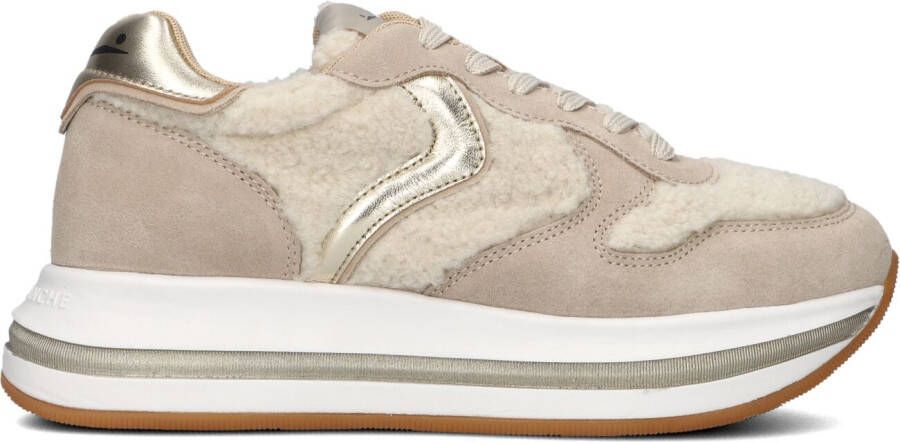 VOILE BLANCHE Lage Sneakers Dames Merry Curly Maat: 41 Materiaal: Suède Kleur: Beige