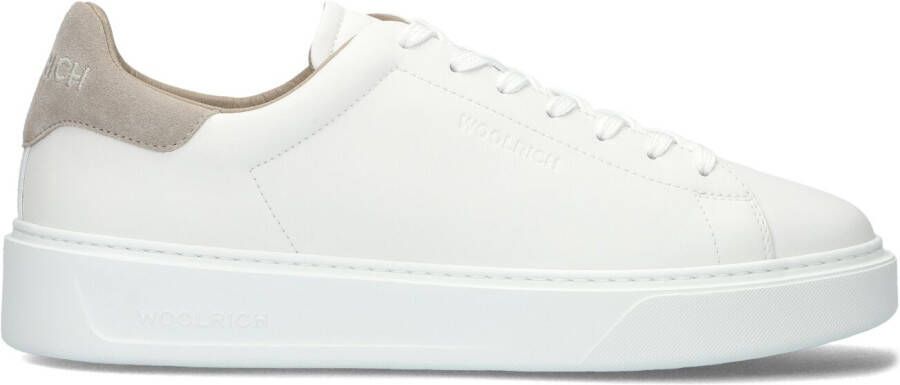 WOOLRICH Lage Sneakers Heren Classic Court Man Maat: 39 Materiaal: Leer Kleur: Wit