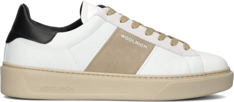 WOOLRICH Lage Sneakers Heren Classic Court Man Maat: 40 Materiaal: Leer Kleur: Wit