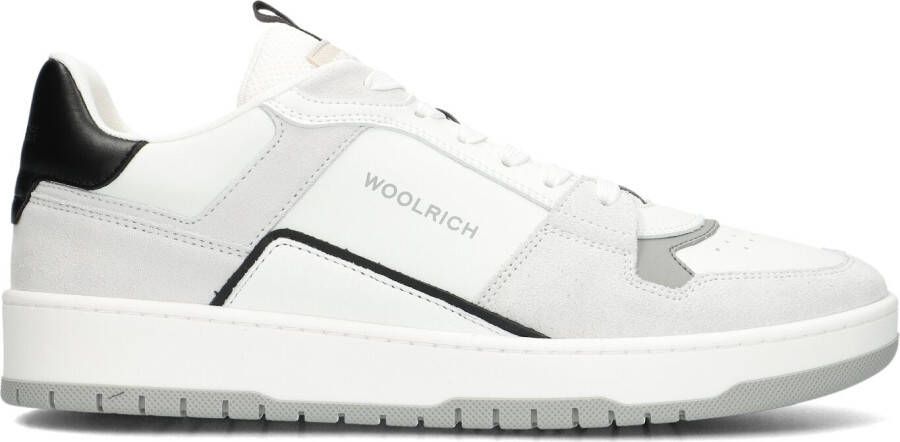 WOOLRICH Lage Sneakers Heren Low Basket Maat: 44 Materiaal: Suède Kleur: Wit